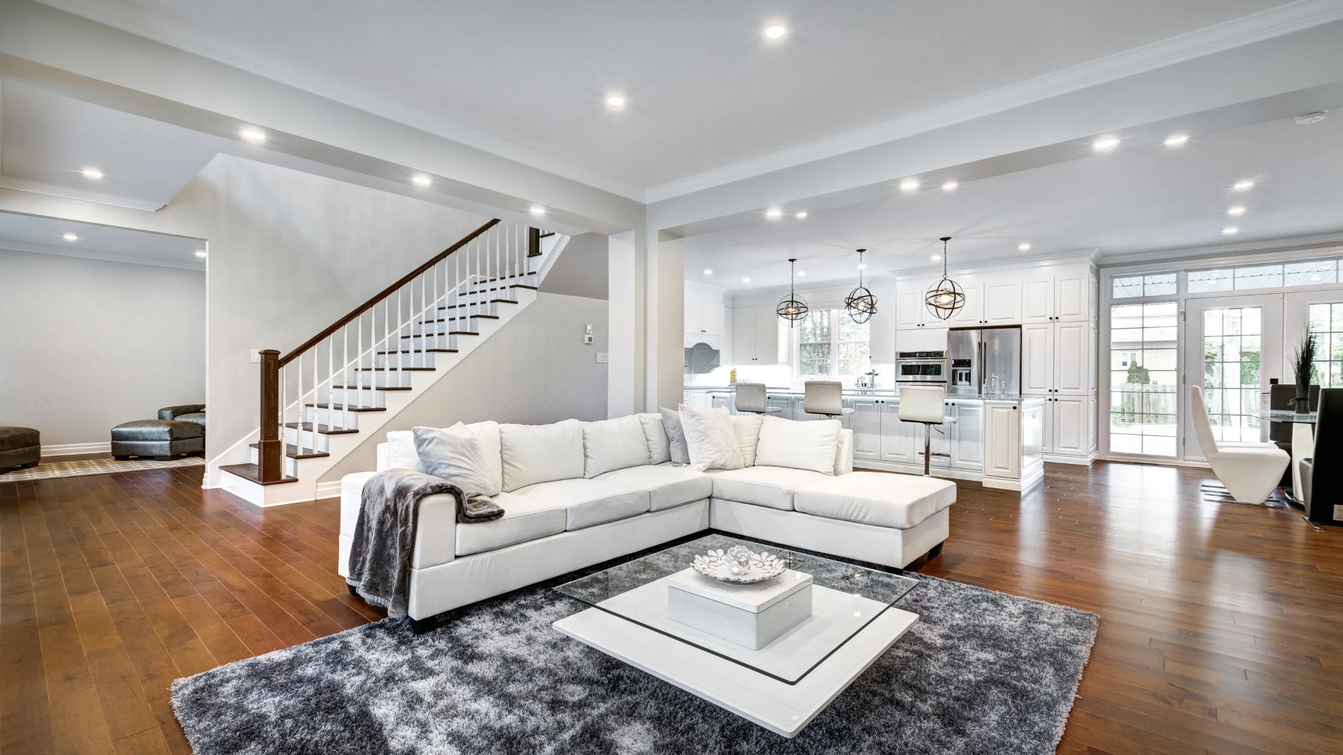 Luxury home remodeling project in Los Angeles — open-concept living room with premium finishes
