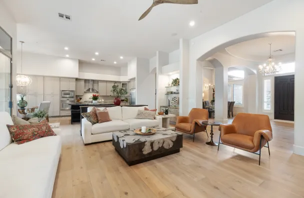 Luxury home remodeling project with open concept living space in Los Angeles